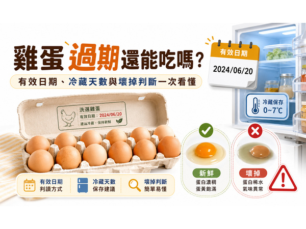 文發蛋品說明雞蛋過期與冷藏保存安全判斷方式